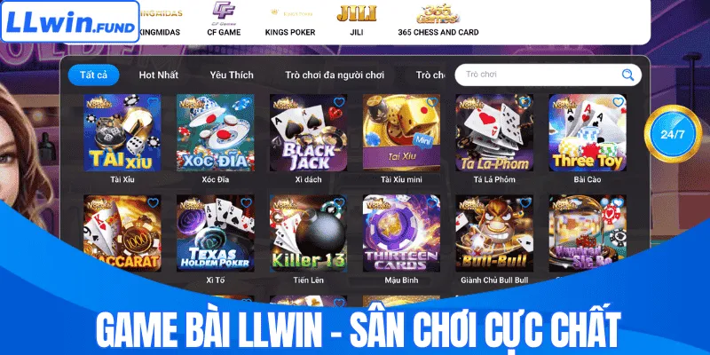 Game bài LLWIN - Sân chơi cực chất