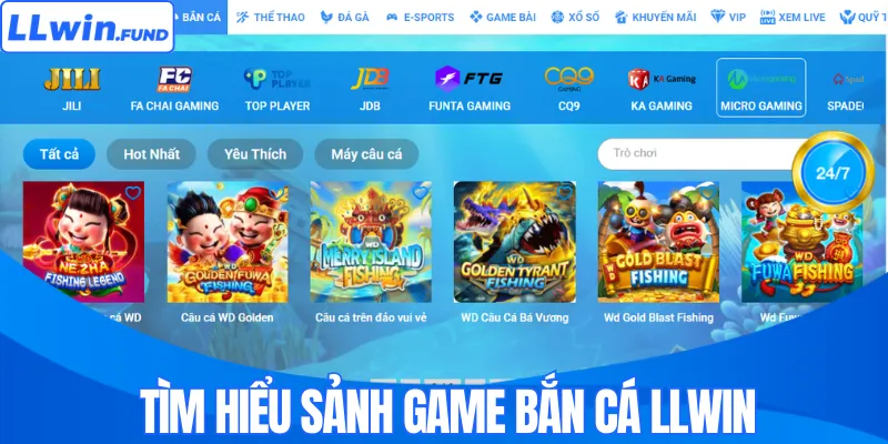 Tìm hiểu sảnh game bắn cá LLWIN